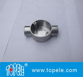 TOPELE caixa de junção de alumínio do ângulo BS4568/BS31 circular em dois sentidos bonde de 20mm/de 25mm, encaixes bondes da canalização