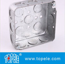 TOPELE 52151/52161/52171 galvanizou a caixa de tomada elétrica quadrada de aço
