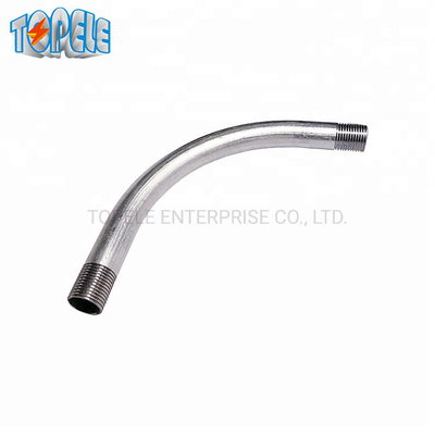 A canalização rígida 90 MERGULHO quente do cotovelo IEC61386 20mm-110mm do grau galvanizou