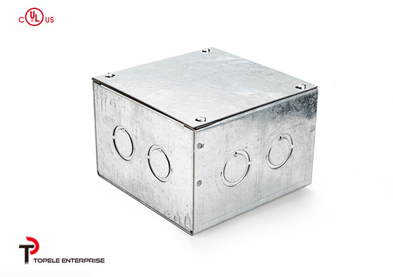 Caixa de junção elétrica de aço do quadrado da canalização, caixas elétricas e tampas da caixa exterior do cerco do metal