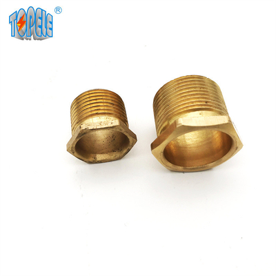 Tipo longo/curto homem rosqueou o hexágono de bronze Bush 15mm 20mm 25mm