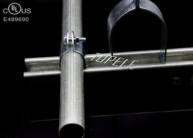 As braçadeiras de tubulação de aço galvanizadas padrão do UL, suporte de aço inoxidável prendem com correias o tamanho personalizado