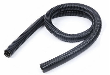 Tubulação flexível de aço galvanizada elétrica da canalização flexível alaranjada preta do PA do cinza