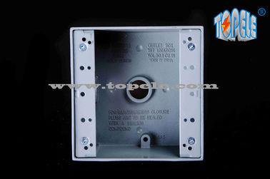 Caixas de junção à prova de intempéries de alumínio externos, caixa de interruptor elétrica de dois grupos