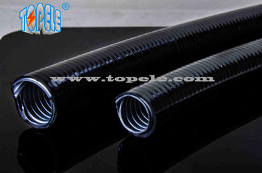a canalização flexível ondulada PVC cinzento/preto revestiu a tubulação flexível de aço galvanizada elétrica