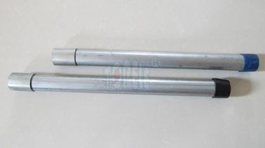 Tubos GI de aço galvanizado elétrico BS4568 com acoplamento roscado, 10 pés