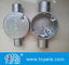 Ferro BS4568 maleável em dois sentidos/caixa de junção elétrica circular de alumínio - com a maneira
