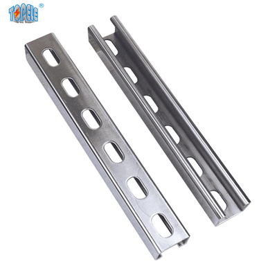 Planície galvanizada do MERGULHO quente/canal entalhado 41X41X2.5mm Unistrut do suporte