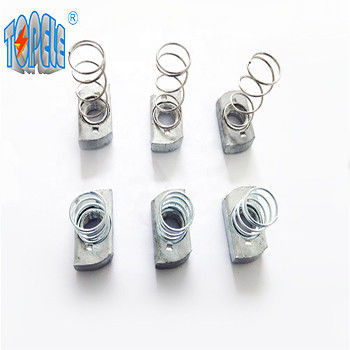 Aço pré-galvanizado M6 Long Spring Channel Nut