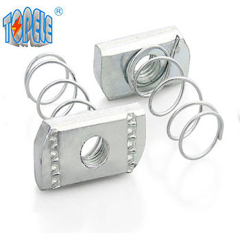 Aço pré-galvanizado M6 Long Spring Channel Nut