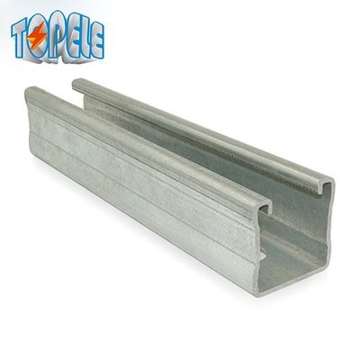 Sistema de suporte de canal com ranhuras de aço inoxidável de 41*21 mm