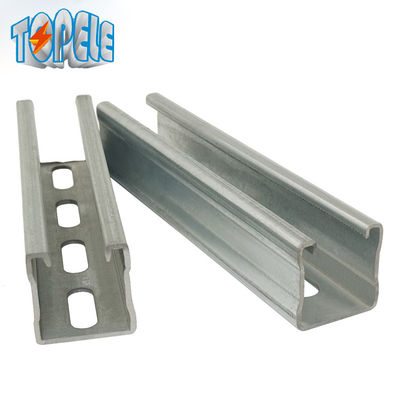 Sistema de suporte de canal com ranhuras de aço inoxidável de 41*21 mm