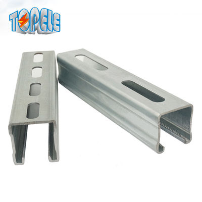 Sistema de suporte de canal com ranhuras de aço inoxidável de 41*21 mm