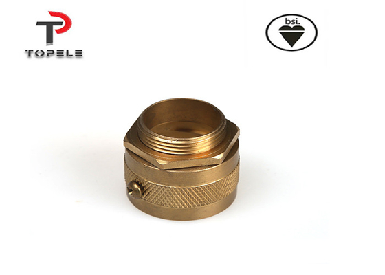 Amarelo 20mm 25mm Latão Adaptador de conduto feminino Flexível