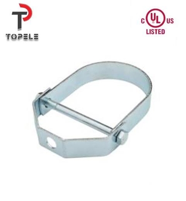 1/2” - 8" as braçadeiras de tubulação de aço inoxidável aprovadas UL galvanizaram a braçadeira do gancho da braçadeira